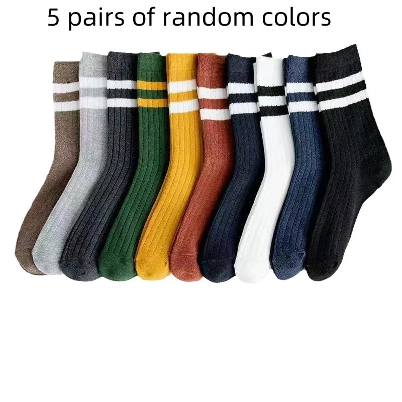 Men's Mid-calf Autumn And Winter Sweat Absorbing And Deodorant Socks - Random Color