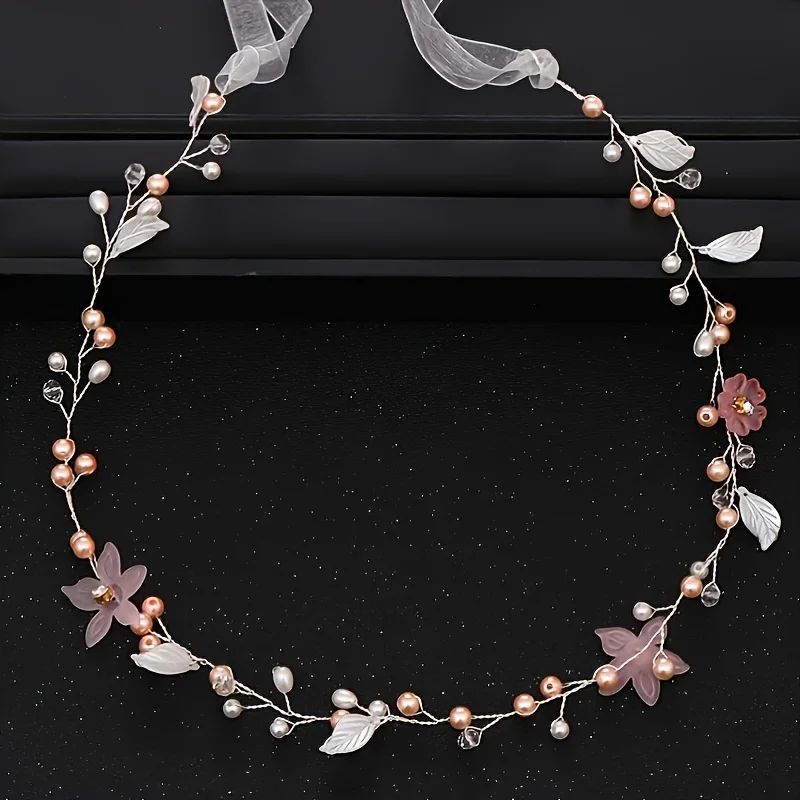 Crystal Leaf Hair Vine Band Headband Rhinestone Flower Headb
