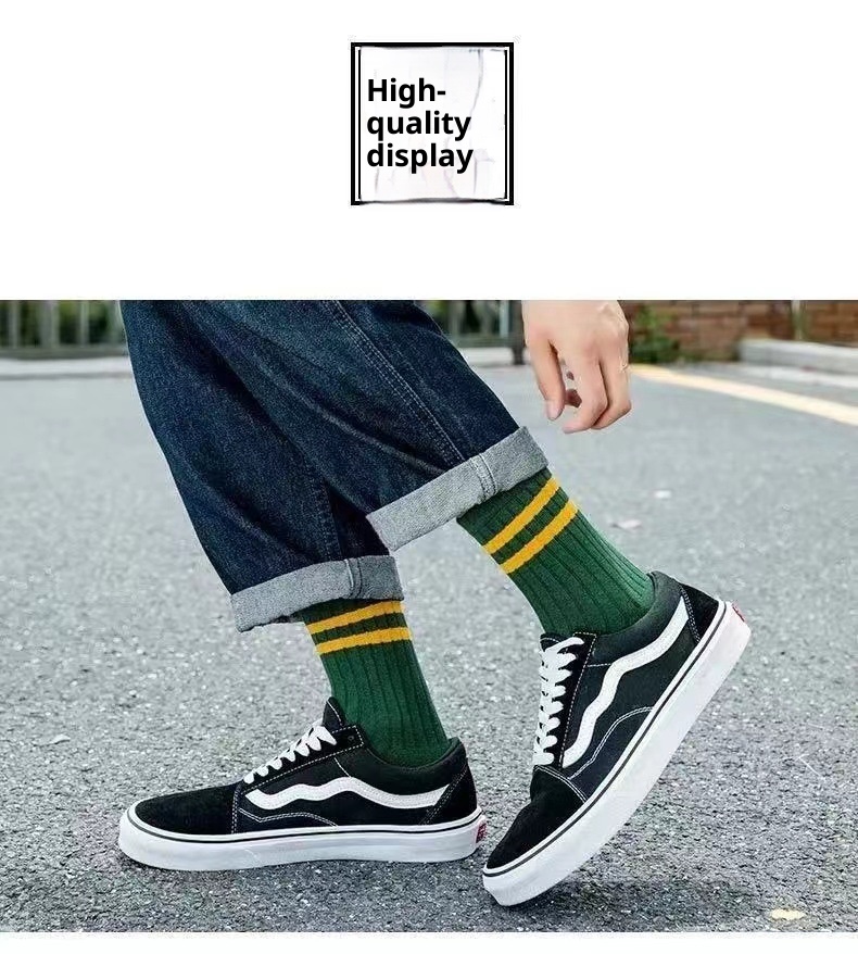 Men's Mid-calf Autumn And Winter Sweat Absorbing And Deodorant Socks
