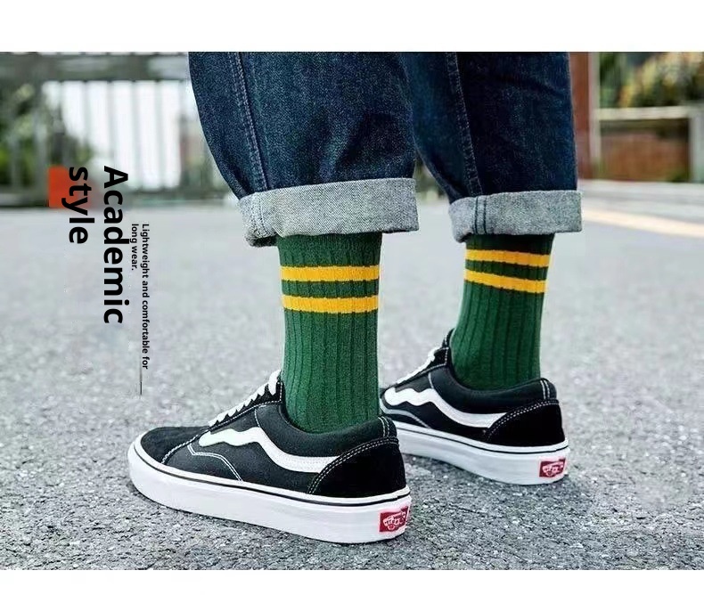 Men's Mid-calf Autumn And Winter Sweat Absorbing And Deodorant Socks