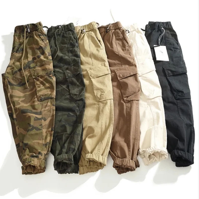 Men's Multi-pocket Stretch Worn Looking Washed-out Loose