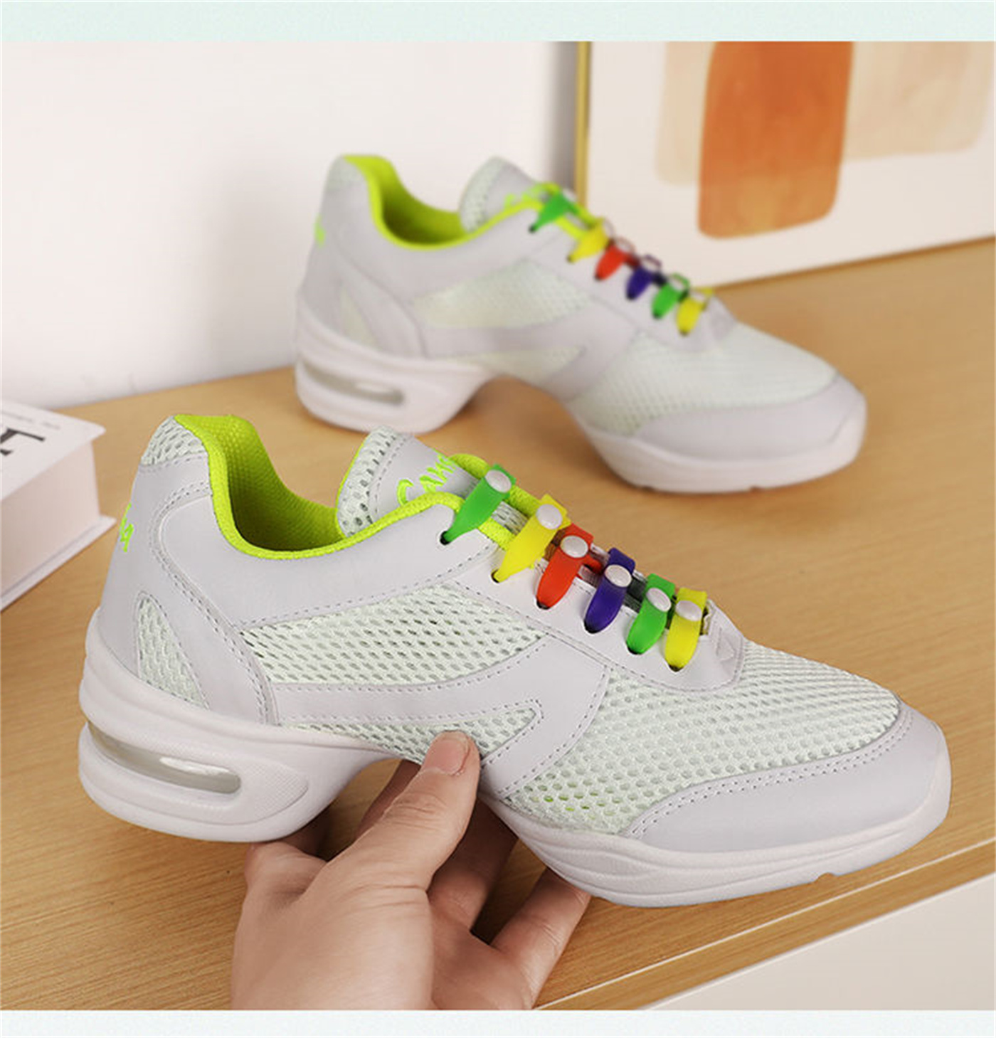 Air Cushion Mesh Modern Dance Shoes