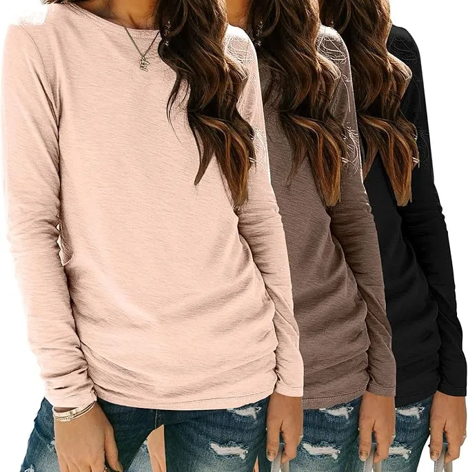 3-piece Long Sleeve Shirt Loose Autumn Top Suit - Nsyf323
