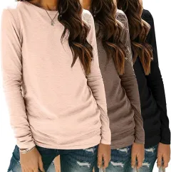 3-piece Long Sleeve Shirt Loose Autumn Top Suit - Nsyf323 - View 1