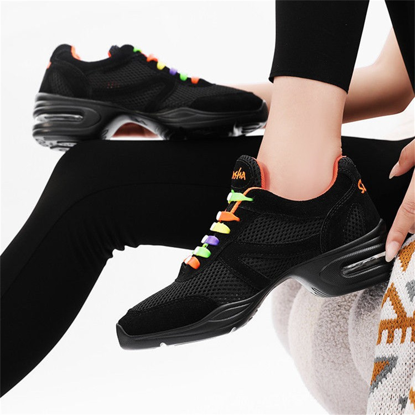 Air Cushion Mesh Modern Dance Shoes