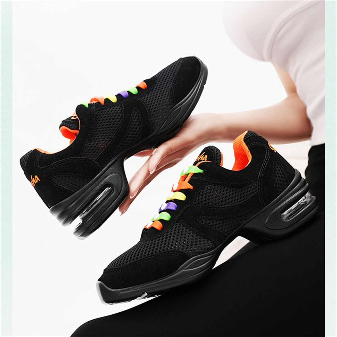 Air Cushion Mesh Modern Dance Shoes