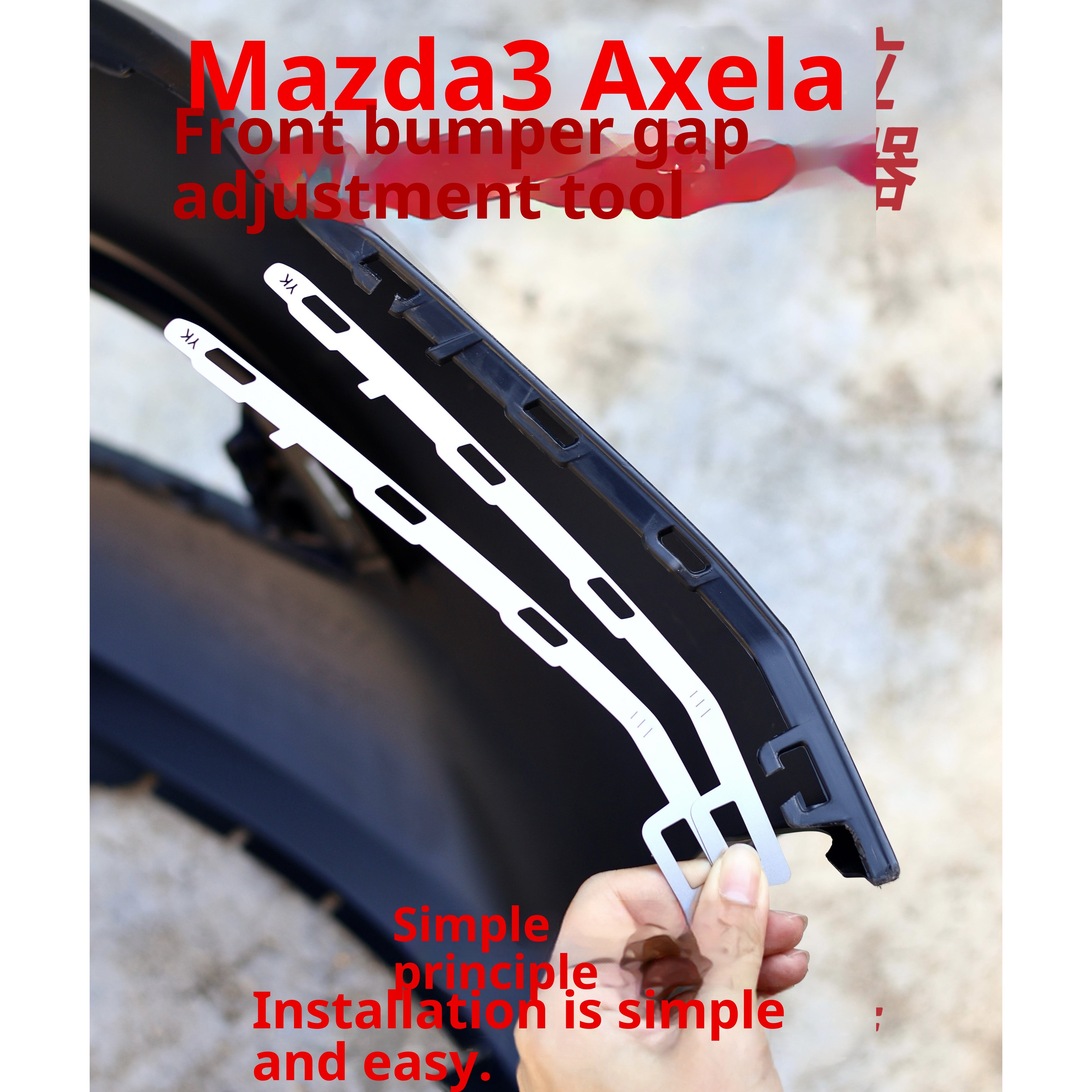Suitable For Repairing The Metal Bracket Of Mazda 3 Axela Front Bumper Bumper Gap Buckle