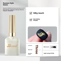 Construction Of Nail Polish Adhesive By Smudging Of Primer And Seal Coat - Russian Frosted Seal - View 1