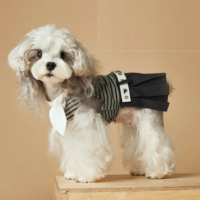 Dog Clothes Spring And Summer Striped Dress Skirt - Shop at LoveMi