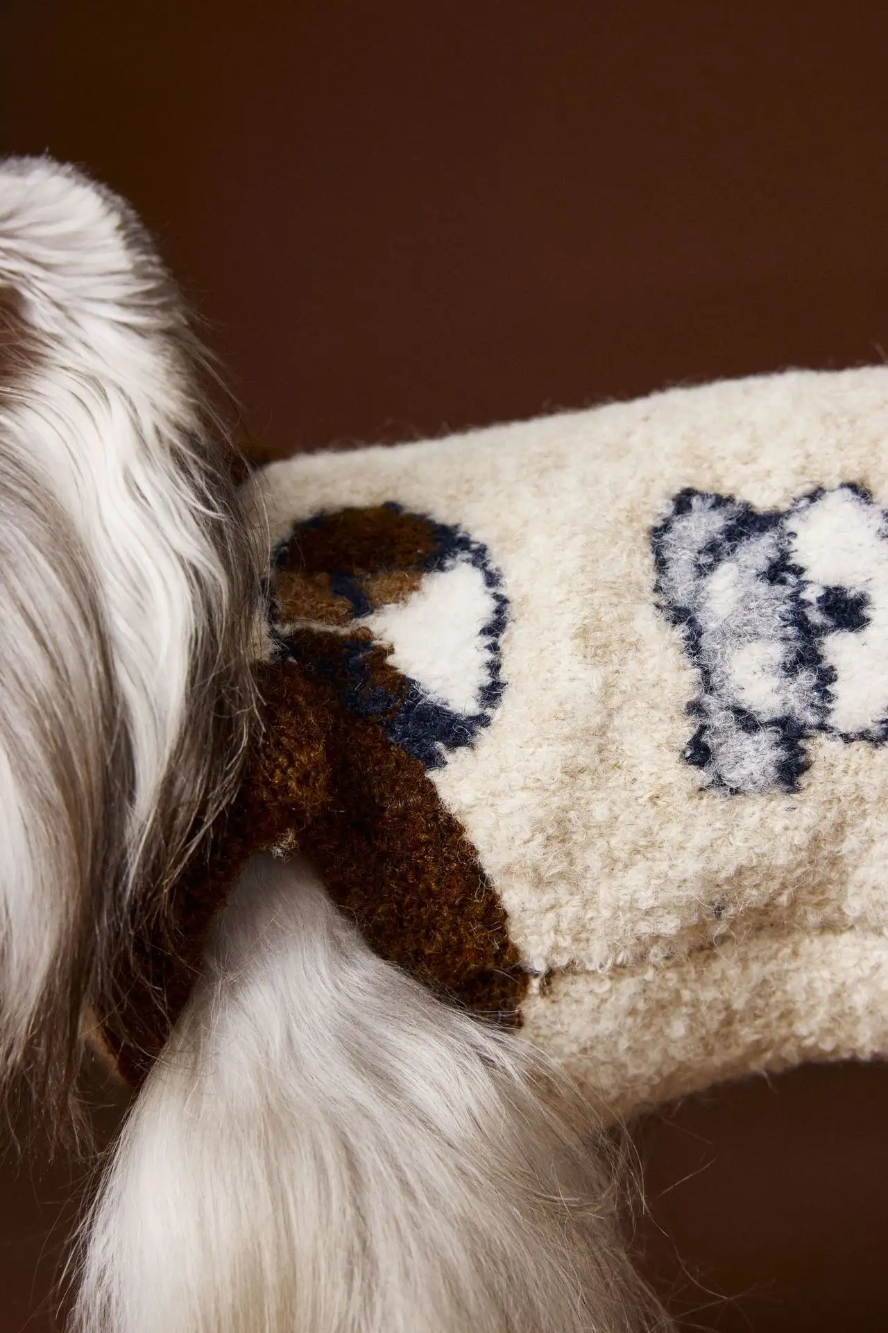 Tony Bear Dog Clothes Lapel Dog Head Sweater
