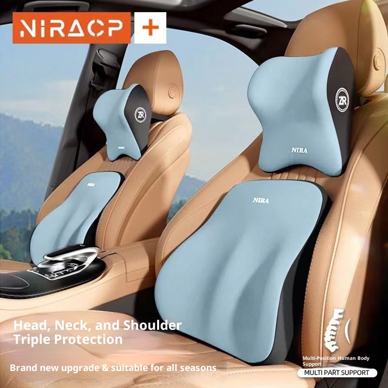 Automotive Headrest Memory Foam Car Waist Cushion - Image 4