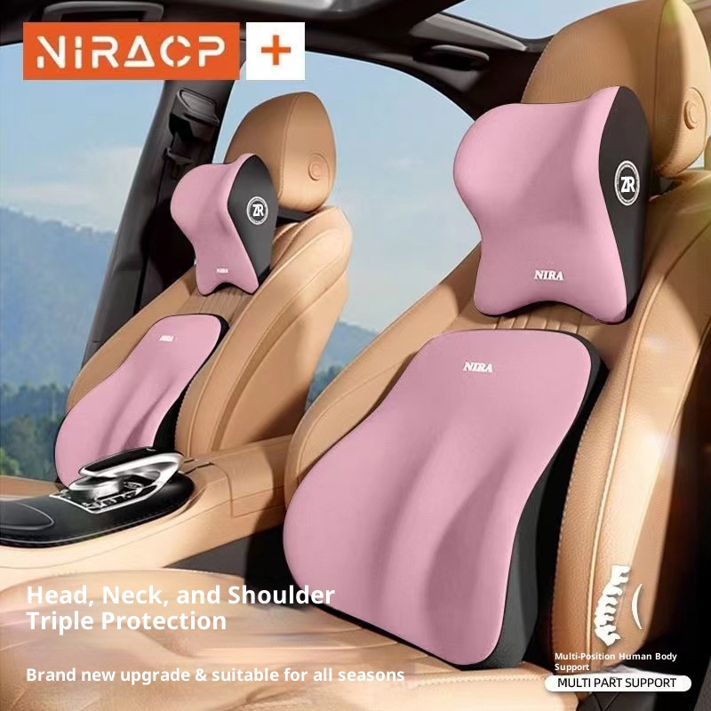 Automotive Headrest Memory Foam Car Waist Cushion - Image 9