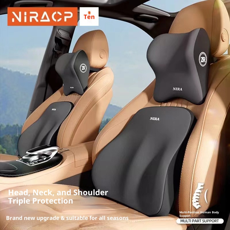 Automotive Headrest Memory Foam Car Waist Cushion - Image 5