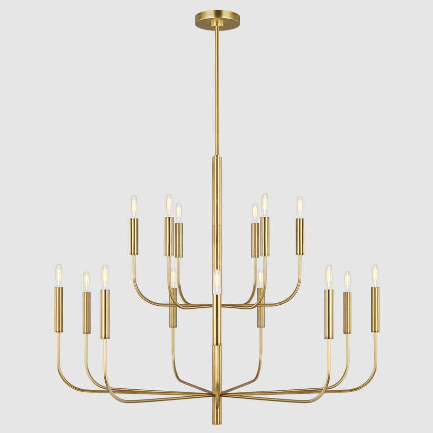 American Retro Style Copper Chandelier French Entry Lux Simple