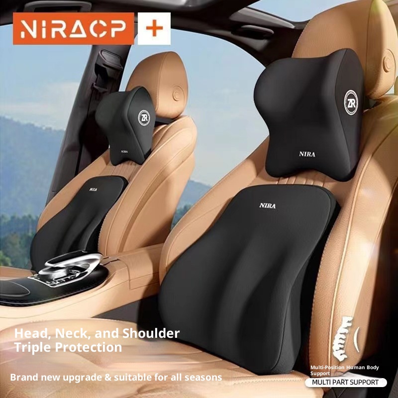 Automotive Headrest Memory Foam Car Waist Cushion - Image 10