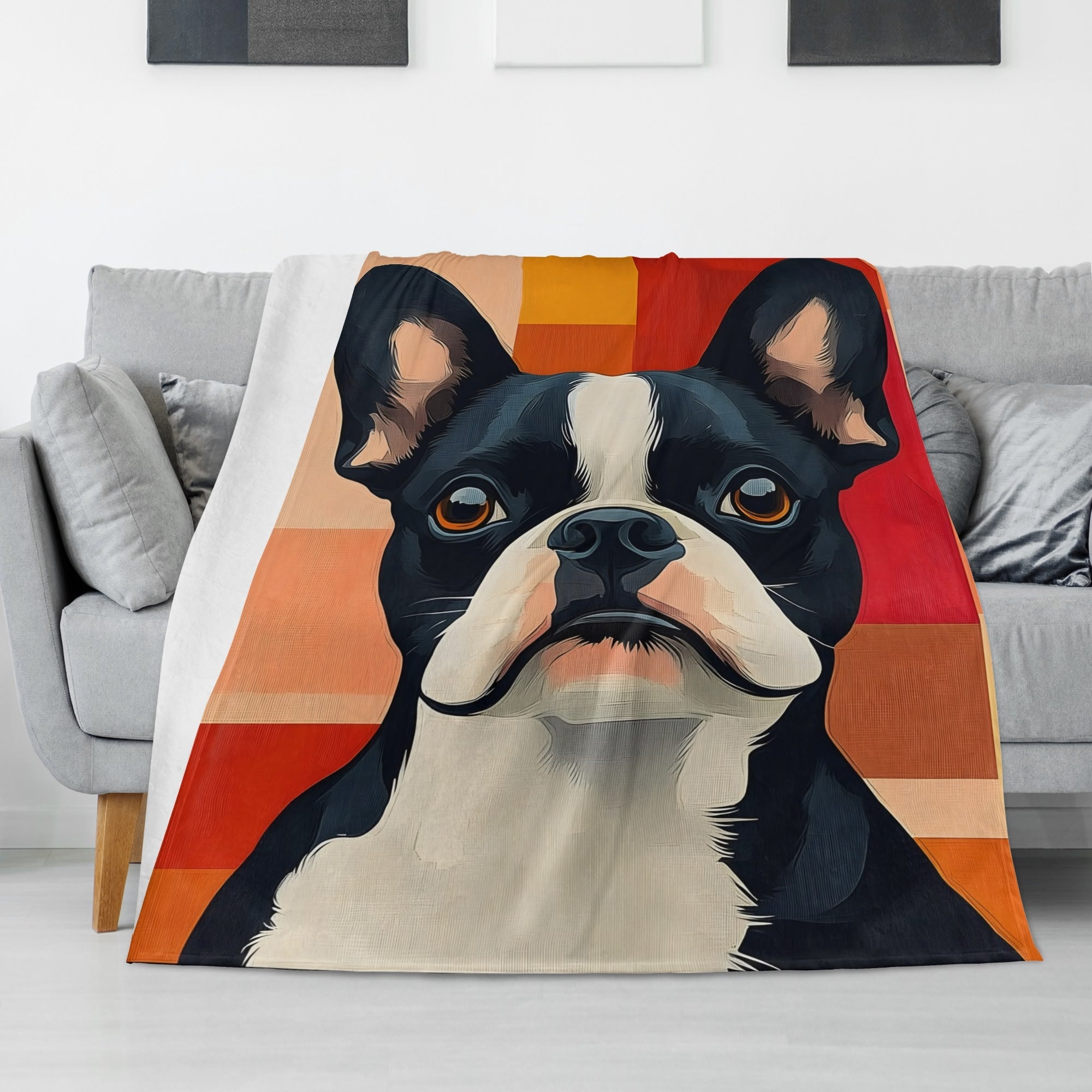 Pet Dog Lover Photo Cover Blanket Soft And Comfortable