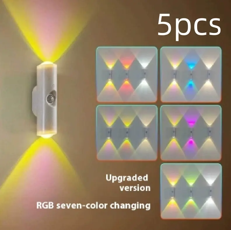 Smart Human Body Induction Magnetic Suction Rechargeable Self-adhesive Bedroom Small Night Lamp
