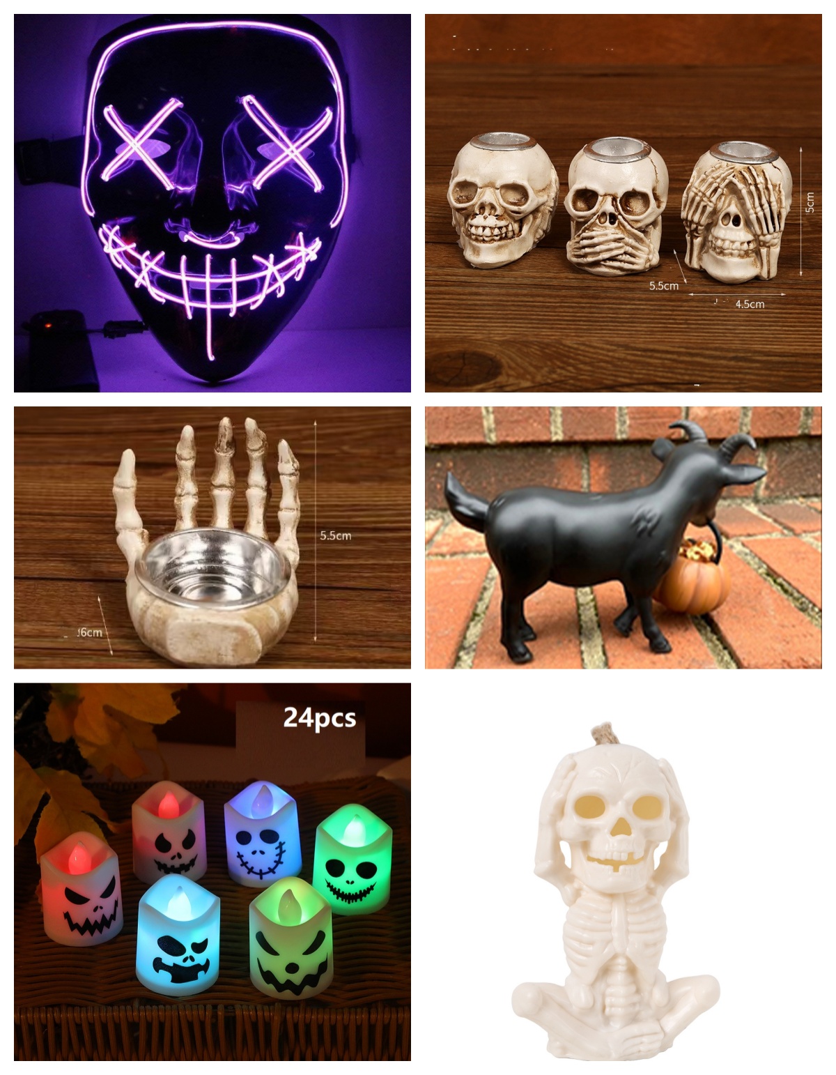 LED Horror Atmosphere Creative Halloween Electronic Candle