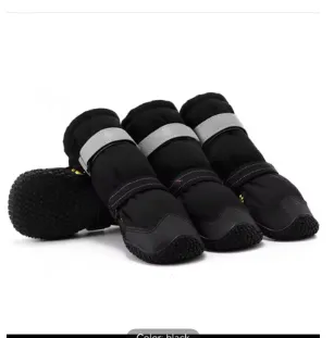 Extended Medium Large Dog Dog Shoes Black Waterproof - Shop at LoveMi