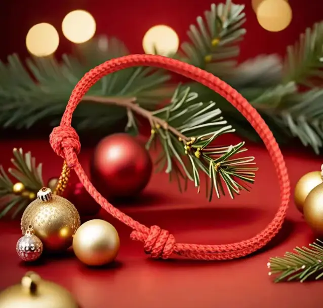Handmade Christmas String Bracelet Unisex Adjustable