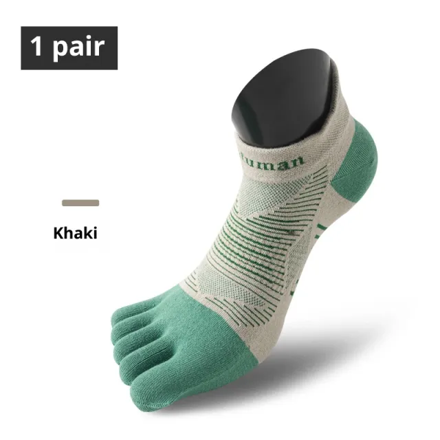 Running Tier Wear resistant Thin Quick drying Split Toe Athletic Socks Khaki - Shop at LoveMi