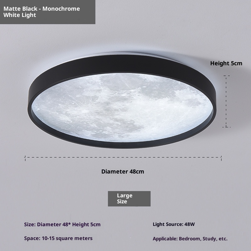 Moon Bedroom Light Modern Creative Ceiling Lamp