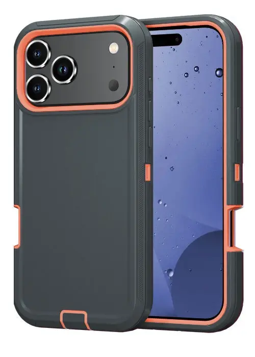 Applicable To New 17promax Three-proof Robot Solid Color Phone Case