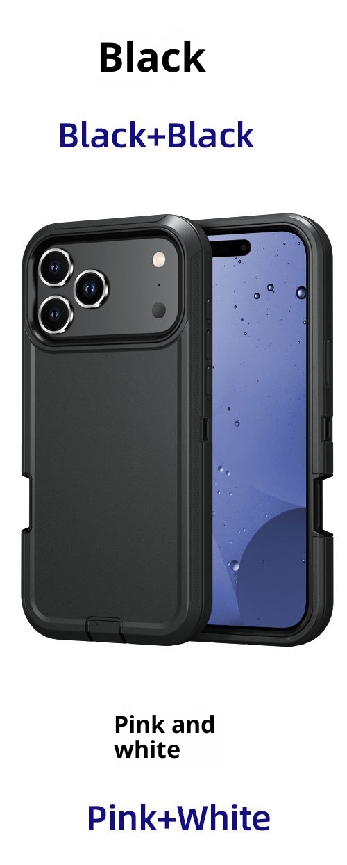 Applicable To New 17promax Three-proof Robot Solid Color Phone Case