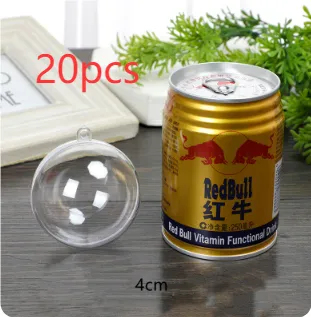 Transparent hollow ball - 4Cm 20Pcs