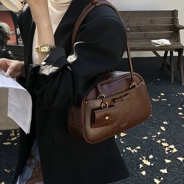 Women's Retro Easy Matching Shoulder Bag Casual Brown - Shop at LoveMi