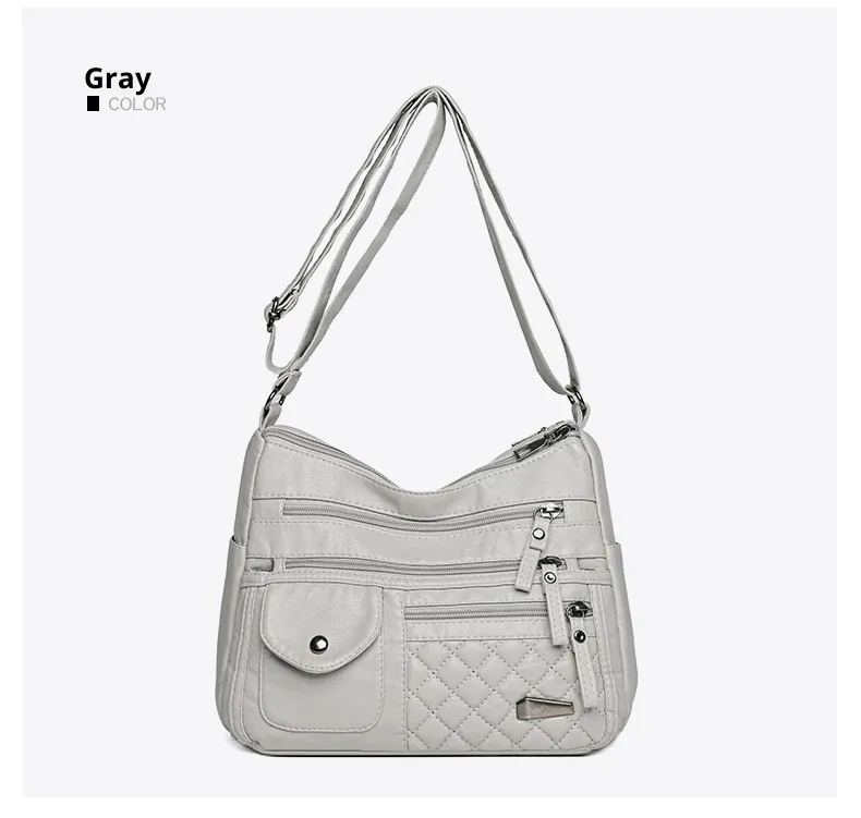 Niche High-grade One-shoulder Crossbody Bag - Gray