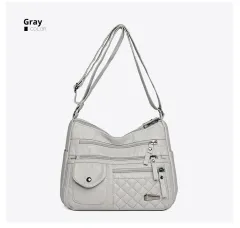Niche High-grade One-shoulder Crossbody Bag - Gray - View 1