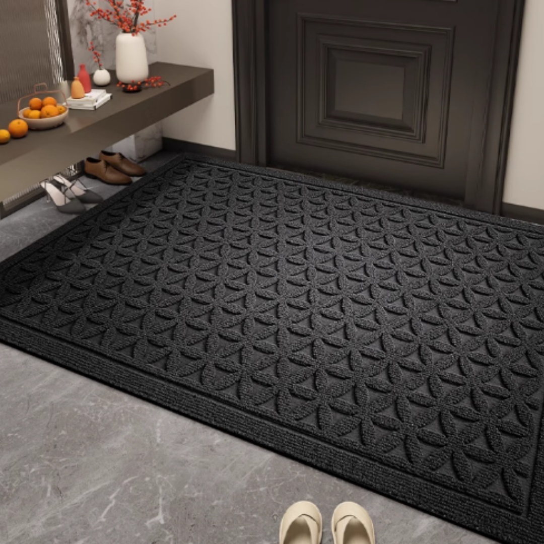 Solid Color Striped Anti-slip Mat Home Floor Mat Entrance Door Resistant To Dirt