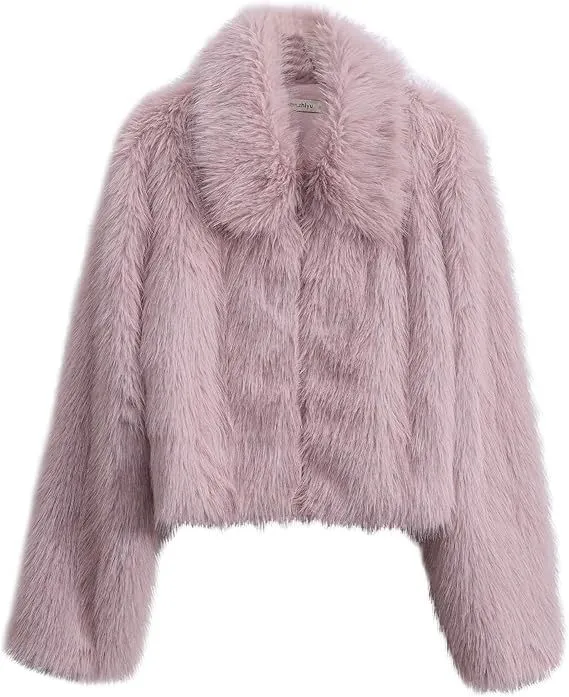 Autumn And Winter Fur Women's Fake Fur Coat - Pink