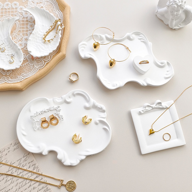 European-style Baroque Style Gypsum Ins Jewelry Display Plate