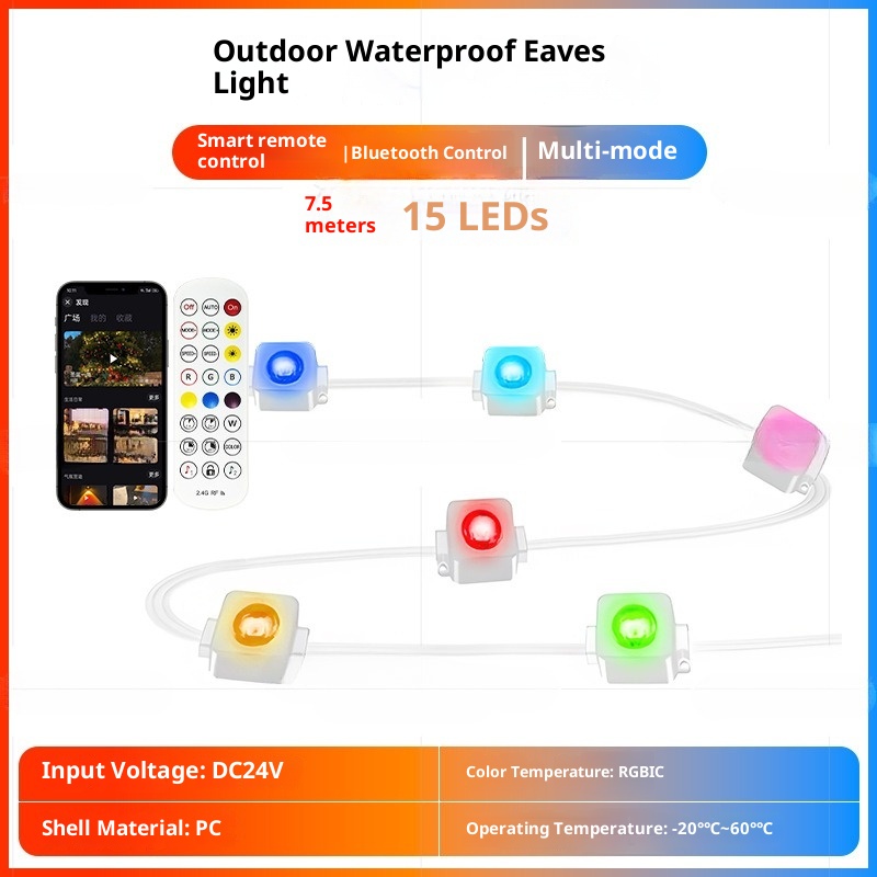 Outdoor Roof Light Magic Color Smart Waterproof App Bluetooth Control Decorative Light