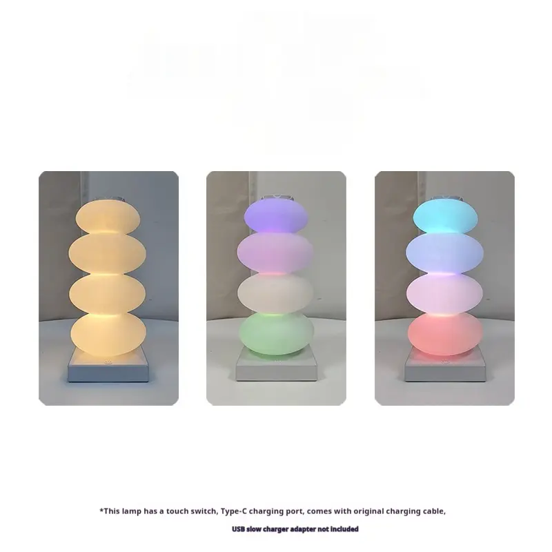 Colorful Candy Skewers Rainbow Table Lamp