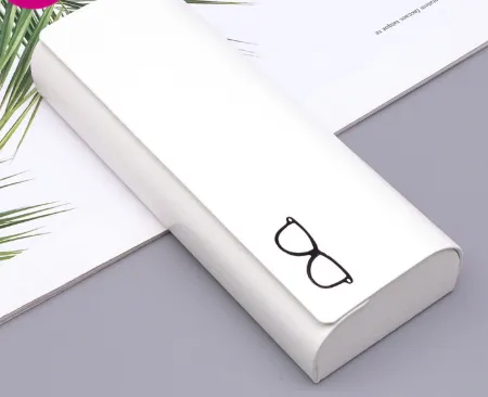 High grade Simple Leather Glasses Case White - Shop at LoveMi