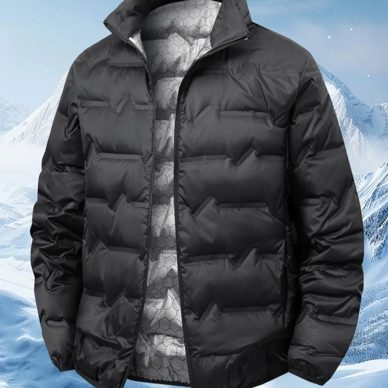 Stand-up Collar Down Jacket White Duck Slim