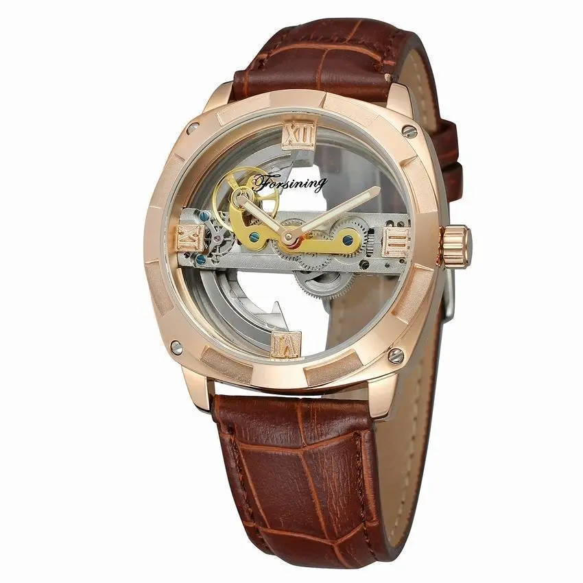 Business Casual Fashion Men's Watch Waterproof Tourbillon Automatic Mechanical