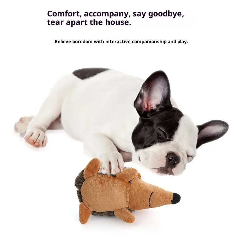 Cute Little Hedgehog-shaped Bite-resistant Washable Plush Dog Toy