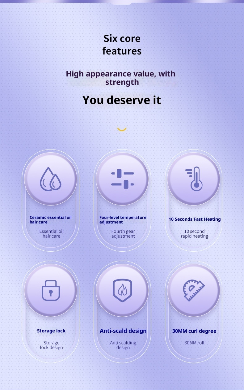 Egg Hair Curler Water Ripple Large Roll Wave Splint Negative Ion