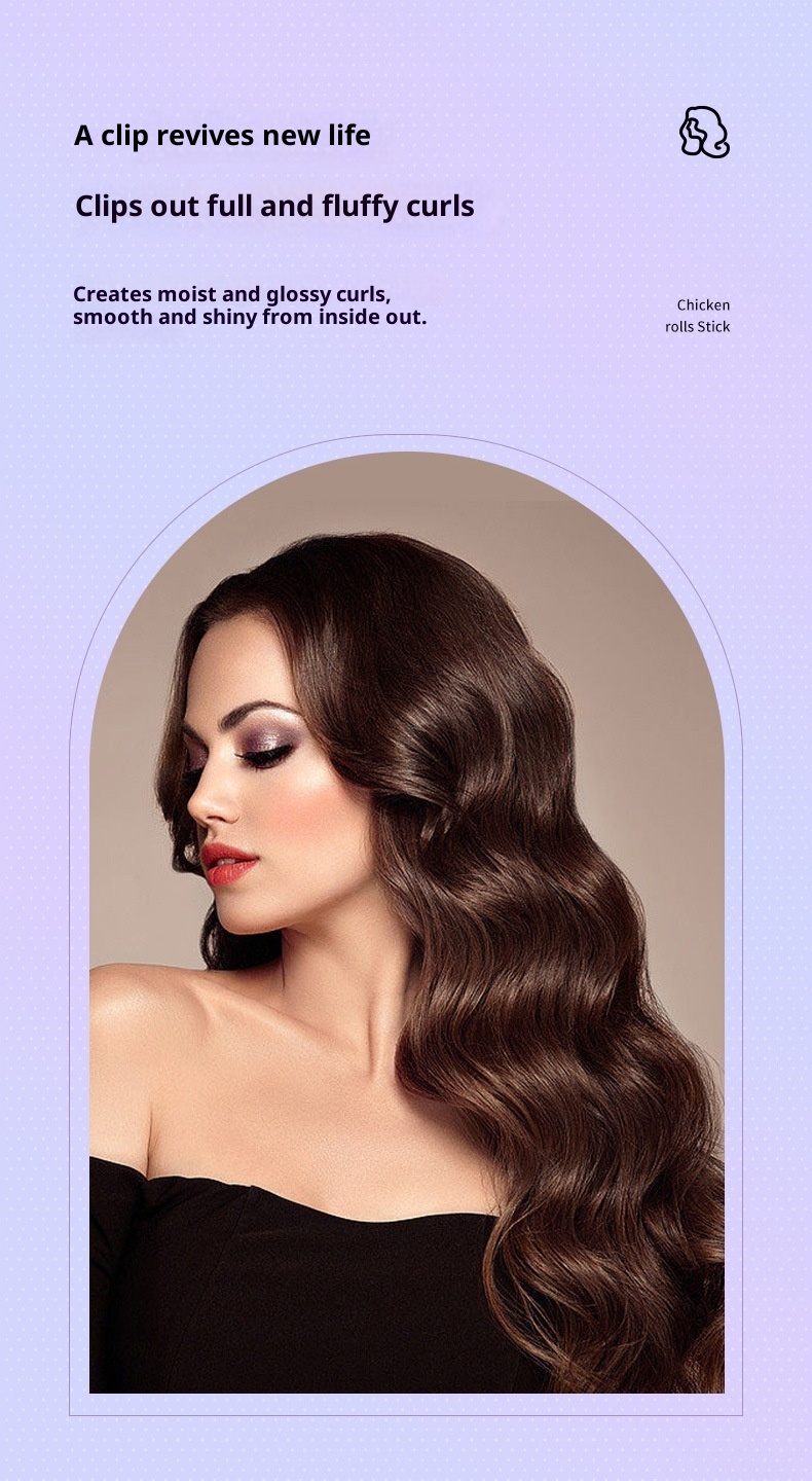 Egg Hair Curler Water Ripple Large Roll Wave Splint Negative Ion