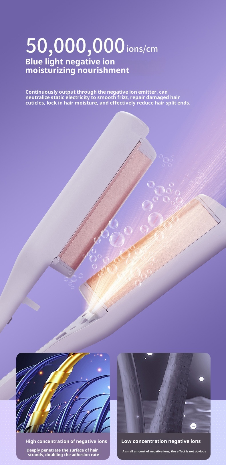 Egg Hair Curler Water Ripple Large Roll Wave Splint Negative Ion