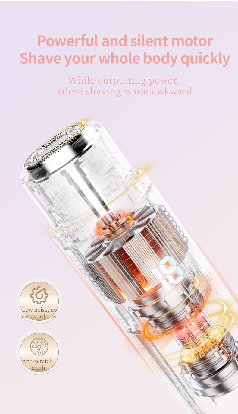 Hair Removal Device Women's Double-headed Lady Shaver Private Pubic Hair