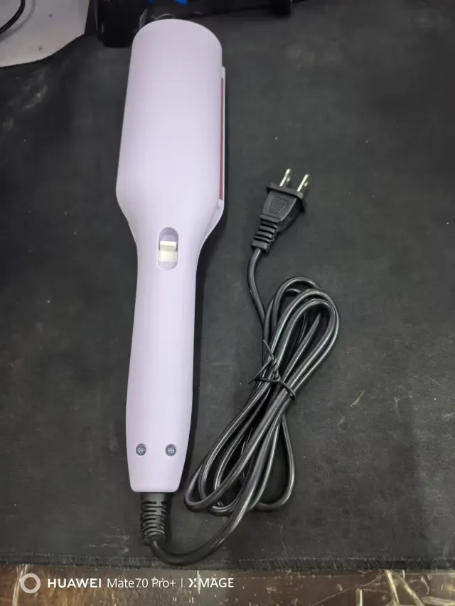 Hair Curling Iron 32mm Deep Wave Hair Curler 4 Temperature Adjustable Fast Heating Crimping Iron Styler Wand For All Hair Style Purple - Shop at LoveMi