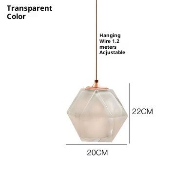 Nordic Modern Minimalist Creative Glass Chandelier
