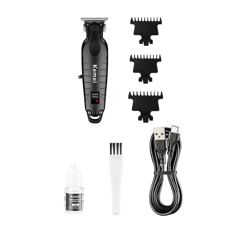 Electric Oil Head Trim LCD Display Hair Clipper 4