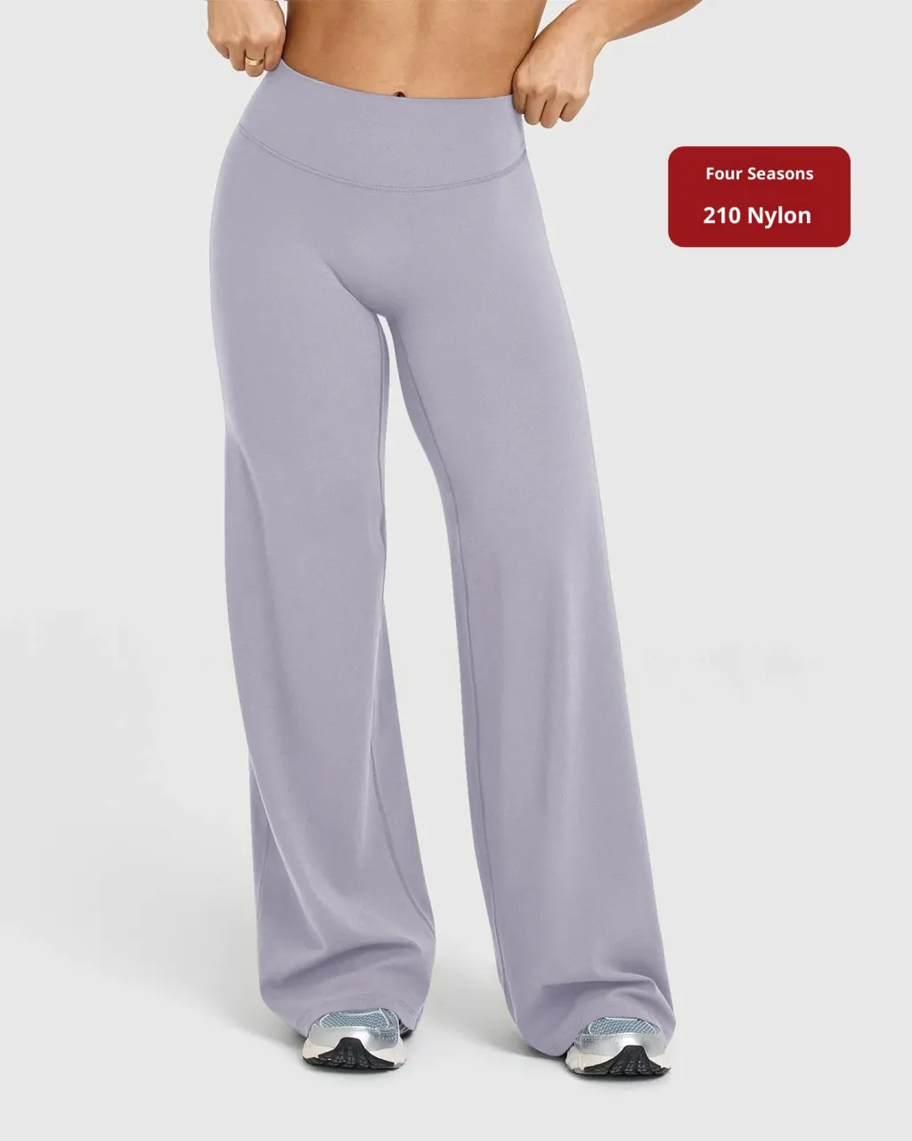 Slimming Casual Straight-leg Women's Wide Leg Sports Yoga Pants - Purple