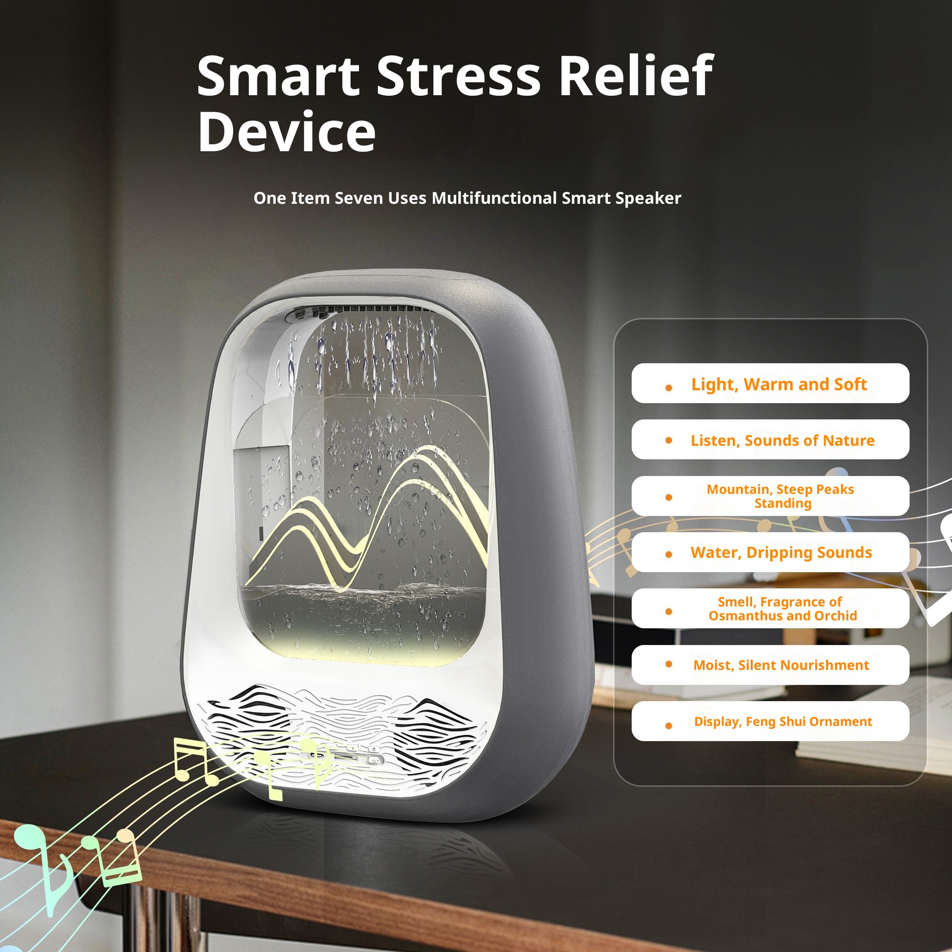 Water Drop Bluetooth Speaker Sleep Water Drop Decoration Speaker